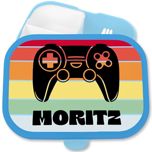 Brotdose Kinder Campus für Mepal - Gaming - Controller Gamepad Game - 750 ml - Blau - nerd geschenke gamer zocken lunchbox fächern personalisierte brotbox zocker brotzeitdose nerds computerfreaks Brotdose Kinder Campus für Mepal - Gaming - Controller Gamepad Game - 750 ml - Blau - nerd geschenke gamer zocken lunchbox fächern personalisierte brotbox zocker brotzeitdose nerds computerfreaks von Geschenk mit Namen personalisiert by Shirtracer