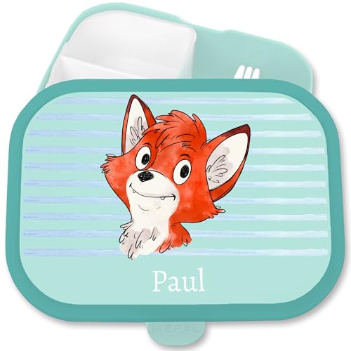 Brotdose Kinder Campus für Mepal - Brotbox süßer Fuchs Lunchbox Fox Jungen I - 750 ml - Türkis - junge fuchsmotiv name brotzeitdose personalisierte füchse mepal-campus geschenke waldtiere Brotdose Kinder Campus für Mepal - Brotbox süßer Fuchs Lunchbox Fox Jungen I - 750 ml - Türkis - junge fuchsmotiv name brotzeitdose personalisierte füchse mepal-campus geschenke waldtiere von Geschenk mit Namen personalisiert by Shirtracer