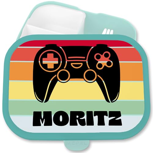 Brotdose Kinder Campus für Mepal - Gaming - Controller Gamepad Game - 750 ml - Türkis - nerd geschenke gamer zocken lunchbox fächern personalisierte brotbox zocker brotzeitdose nerds Brotdose Kinder Campus für Mepal - Gaming - Controller Gamepad Game - 750 ml - Türkis - nerd geschenke gamer zocken lunchbox fächern personalisierte brotbox zocker brotzeitdose nerds von Geschenk mit Namen personalisiert by Shirtracer