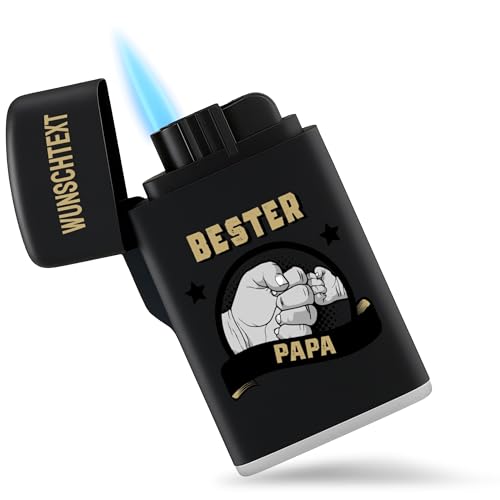Feuerzeug Bester Papa Geschenke Vater Geschenke Väter Geschenk Papi Vatertag Sturmfeuerzeug I Vatertagsgeschenk - 6,5 x 4 cm - Schwarz - personalisierte feuerzeuge dad Feuerzeug Bester Papa Geschenke Vater Geschenke Väter Geschenk Papi Vatertag Sturmfeuerzeug I Vatertagsgeschenk - 6,5 x 4 cm - Schwarz - personalisierte feuerzeuge dad von Geschenk mit Namen personalisiert by Shirtracer