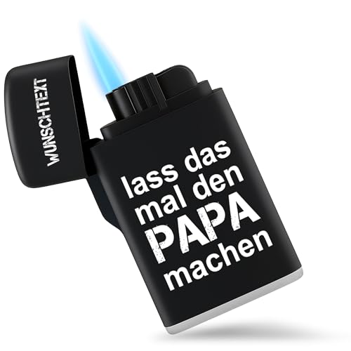 Feuerzeug Lass das mal den Papa Machen I Geschenk Vatertag personalisiert Geschenke Vater I Opa Geschenk Papi - 6,5 x 4 cm - Schwarz - Vatertagsgeschenk für väter sturmfeuerzeug Feuerzeug Lass das mal den Papa Machen I Geschenk Vatertag personalisiert Geschenke Vater I Opa Geschenk Papi - 6,5 x 4 cm - Schwarz - Vatertagsgeschenk für väter sturmfeuerzeug von Geschenk mit Namen personalisiert by Shirtracer