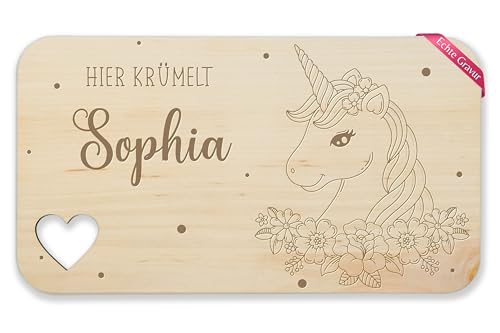 Frühstücksbrettchen Holz Herz - Einhorn - Hier krümelt Name Einhornkopf I Geschenke Kinder für Mädchen Unicorn - 22,5x12,5 - Holz - brettchen personalisierte kind frühstücksbrett holzbrett Frühstücksbrettchen Holz Herz - Einhorn - Hier krümelt Name Einhornkopf I Geschenke Kinder für Mädchen Unicorn - 22,5x12,5 - Holz - brettchen personalisierte kind frühstücksbrett holzbrett von Geschenk mit Namen personalisiert by Shirtracer