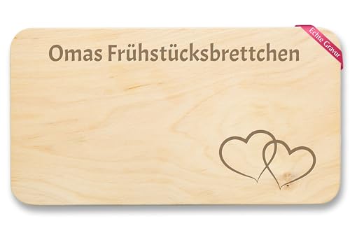 Holz - Großmutter - Omi Geschenk Oma Geburtstag Weihnachten Omas Frühstücksbrettchen - 22x12 - Holz - geschenke zum für zu küchenbrett gravur von enkelkind geschenkideen von Geschenk mit Namen personalisiert by Shirtracer