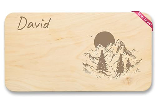 Frühstücksbrettchen Holz Natur - Wandern - Brotzeitbrett Bergwanderer Geschenk Wanderer I Berge I Klettern I Bergkette Name - 22x12 - Holz - bergsteiger geschenke wanderbrettchen berg alpen Frühstücksbrettchen Holz Natur - Wandern - Brotzeitbrett Bergwanderer Geschenk Wanderer I Berge I Klettern I Bergkette Name - 22x12 - Holz - bergsteiger geschenke wanderbrettchen berg alpen von Geschenk mit Namen personalisiert by Shirtracer