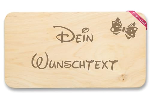 Frühstücksbrettchen Holz - Wunschtext Selbst Gestalten Text Datum Spruch - 22x12 - Holz - personalisiertes frühstücksbrett personalisierte geschenke personalisiertem holzbrettchen von Geschenk mit Namen personalisiert by Shirtracer