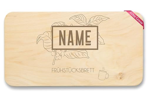 Frühstücksbrettchen Holz Natur - Name Frühstücksbrett I Jausenbrett I Vesperbrett I Geschenk Frühstück personalisiert - 22x12 - Holz - brotzeit brettchen aus brotzeitbrett bretter Frühstücksbrettchen Holz Natur - Name Frühstücksbrett I Jausenbrett I Vesperbrett I Geschenk Frühstück personalisiert - 22x12 - Holz - brotzeit brettchen aus brotzeitbrett bretter von Geschenk mit Namen personalisiert by Shirtracer