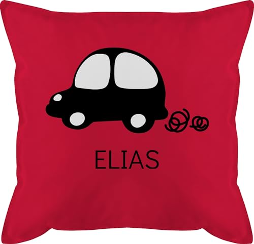 Geschenk mit Namen personalisiert by Shirtracer Kissen 50x50 - Deko Scandi Skandi Style Bedruckt - Führerschein Traumauto für Auto - 50 x 50 cm - Rot von Geschenk mit Namen personalisiert by Shirtracer