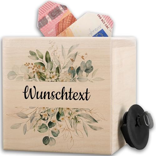 Holz - Wunschtext - Kaffeekasse Arztpraxis | Spardose Erwachsene selber gestalten | Trinkgeld-Kasse | Friseur Spardose Personalisiert - 10x10cm - Holz - trinkgeldkasse personalisiertes geldschwein Holz - Wunschtext - Kaffeekasse Arztpraxis | Spardose Erwachsene selber gestalten | Trinkgeld-Kasse | Friseur Spardose Personalisiert - 10x10cm - Holz - trinkgeldkasse personalisiertes geldschwein von Geschenk mit Namen personalisiert by Shirtracer