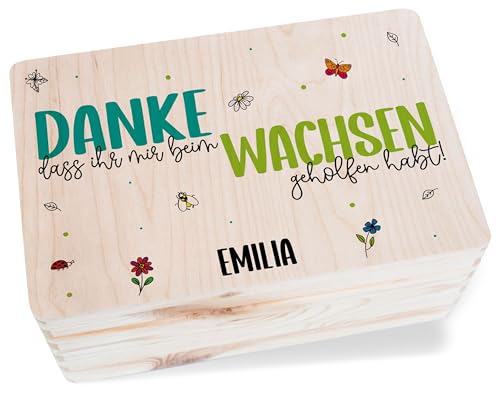 Holzkiste Erinnerungsbox - Danke DASS Ihr Mir beim wachsen geholfen habt I Geschenk Erzieherin Abschiedsgeschenk Erzieher - 30 x 20 x 14 - Holz - dankeschön Box Geschenkideen für erzieherinnen Holzkiste Erinnerungsbox - Danke DASS Ihr Mir beim wachsen geholfen habt I Geschenk Erzieherin Abschiedsgeschenk Erzieher - 30 x 20 x 14 - Holz - dankeschön Box Geschenkideen für erzieherinnen von Geschenk mit Namen personalisiert by Shirtracer