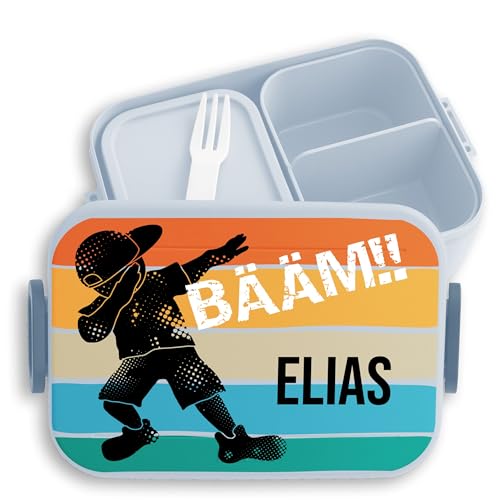 Kinder Bento Box Midi Lunchbox für Mepal Bentobox - Cool Kids - BÄÄM Junge mit Namen - 900 ml - Hellblau - brotdose bääm zur einschulung name fächern zum schulanfang kind schulanfänger Kinder Bento Box Midi Lunchbox für Mepal Bentobox - Cool Kids - BÄÄM Junge mit Namen - 900 ml - Hellblau - brotdose bääm zur einschulung name fächern zum schulanfang kind schulanfänger von Geschenk mit Namen personalisiert by Shirtracer