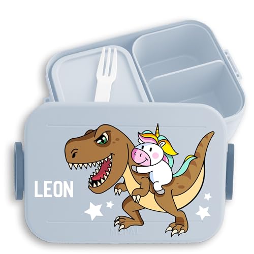Kinder Bento Box Midi für Mepal Bentobox - Einhörner - Dino Brotbox Einhorn Lunchbox Unicorn Dinosaurier Vesperbox I - 900 ml - Hellblau - jausenbox mädchen schule einhörnern & brotdose Kinder Bento Box Midi für Mepal Bentobox - Einhörner - Dino Brotbox Einhorn Lunchbox Unicorn Dinosaurier Vesperbox I - 900 ml - Hellblau - jausenbox mädchen schule einhörnern & brotdose von Geschenk mit Namen personalisiert by Shirtracer