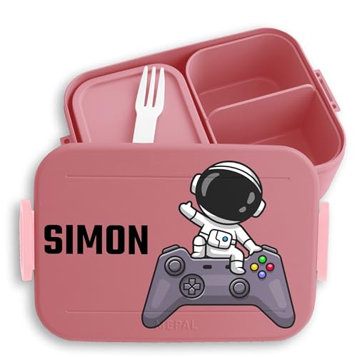 Kinder Bento Box Midi Lunchbox für Mepal Bentobox - Gaming - Astro Controller Gamepad Zocken Gamer - 900 ml - Rosa - brotdose jungen schule game brotbox geschenke nerds zocker kita gifts for gamers Kinder Bento Box Midi Lunchbox für Mepal Bentobox - Gaming - Astro Controller Gamepad Zocken Gamer - 900 ml - Rosa - brotdose jungen schule game brotbox geschenke nerds zocker kita gifts for gamers von Geschenk mit Namen personalisiert by Shirtracer