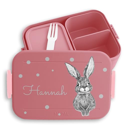 Kinder Bento Box Midi Lunchbox für Mepal Bentobox - Hasen - Süßer Hase I Hasi I Osterhase I Ostern I Langohr - 900 ml - Rosa - brotdose mädchen kindergarten bunny vesperdose jausendose schule Kinder Bento Box Midi Lunchbox für Mepal Bentobox - Hasen - Süßer Hase I Hasi I Osterhase I Ostern I Langohr - 900 ml - Rosa - brotdose mädchen kindergarten bunny vesperdose jausendose schule von Geschenk mit Namen personalisiert by Shirtracer