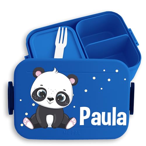 Kinder Bento Box Midi Lunchbox für Mepal Bentobox - Panda süß Padabären Pandabär - 900 ml - Blau - personalierte personalisierte brotdose name pandabären snackbox einteilung dose brotbox junge Kinder Bento Box Midi Lunchbox für Mepal Bentobox - Panda süß Padabären Pandabär - 900 ml - Blau - personalierte personalisierte brotdose name pandabären snackbox einteilung dose brotbox junge von Geschenk mit Namen personalisiert by Shirtracer