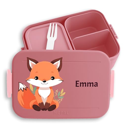 Kinder Bento Box Midi für Mepal Bentobox - Brotbox süßer Fuchs Lunchbox Wildtiere Vesperdose Raubtier I - 900 ml - Rosa - brotbüchse krippe brotdose fuchsmotiv name jausenbox pausenbox Kinder Bento Box Midi für Mepal Bentobox - Brotbox süßer Fuchs Lunchbox Wildtiere Vesperdose Raubtier I - 900 ml - Rosa - brotbüchse krippe brotdose fuchsmotiv name jausenbox pausenbox von Geschenk mit Namen personalisiert by Shirtracer