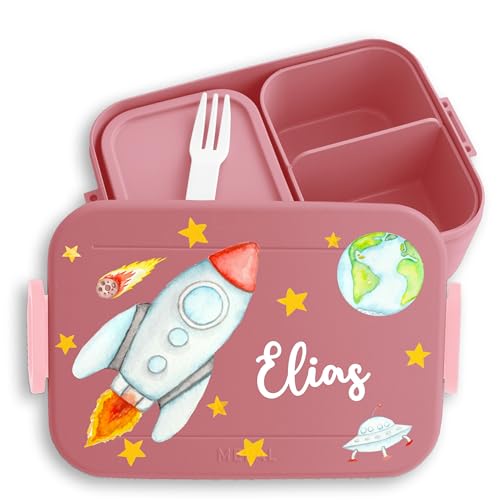 Kinder Bento Box Midi für Mepal Bentobox - Weltall - Brotbox Rakete Lunchbox Raumschiff Vesperbox Weltraum Geschenk Schule I Meteorit - 900 ml - Rosa - brotdose junge einschulungsgeschenk nasa Kinder Bento Box Midi für Mepal Bentobox - Weltall - Brotbox Rakete Lunchbox Raumschiff Vesperbox Weltraum Geschenk Schule I Meteorit - 900 ml - Rosa - brotdose junge einschulungsgeschenk nasa von Geschenk mit Namen personalisiert by Shirtracer