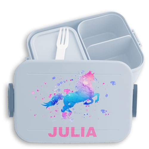 Kinder Bento Box Midi für Mepal Bentobox - Einhorn Lunchbox Unicorn Brotbox Einhörner I - 900 ml - Hellblau - personalisierte jausenbox brotdose mädchen einhörnern schulanfang geschenke name Kinder Bento Box Midi für Mepal Bentobox - Einhorn Lunchbox Unicorn Brotbox Einhörner I - 900 ml - Hellblau - personalisierte jausenbox brotdose mädchen einhörnern schulanfang geschenke name von Geschenk mit Namen personalisiert by Shirtracer