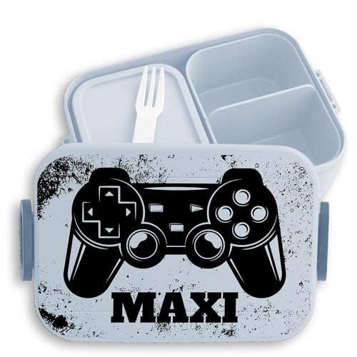 Kinder Bento Box Midi Lunchbox für Mepal Bentobox - Gaming - Brotbox Controller Jausenbox Gamepad Vesperdose Zocken Geschenk Gamer I - 900 ml - Hellblau - brotdose jungen schule geschenke nerds Kinder Bento Box Midi Lunchbox für Mepal Bentobox - Gaming - Brotbox Controller Jausenbox Gamepad Vesperdose Zocken Geschenk Gamer I - 900 ml - Hellblau - brotdose jungen schule geschenke nerds von Geschenk mit Namen personalisiert by Shirtracer
