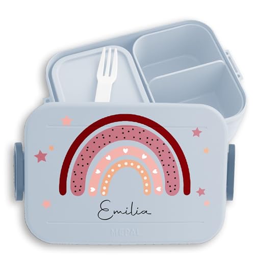 Kinder Bento Box Midi für Mepal Bentobox - Brotbox Regenbogen Lunchbox Rainbow mit Namen I - 900 ml - Hellblau - brotdose kindergarten vesperbox mädchen schule personalisierte geschenke kind Kinder Bento Box Midi für Mepal Bentobox - Brotbox Regenbogen Lunchbox Rainbow mit Namen I - 900 ml - Hellblau - brotdose kindergarten vesperbox mädchen schule personalisierte geschenke kind von Geschenk mit Namen personalisiert by Shirtracer