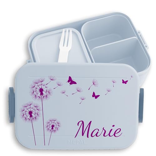 Kinder Bento Box Midi Lunchbox für Mepal Bentobox - Statement - Pusteblumen Löwenzahn Pusteblume - 900 ml - Hellblau - vesperbox name butterflies brotdose schmetterling versperboxen brotbox Kinder Bento Box Midi Lunchbox für Mepal Bentobox - Statement - Pusteblumen Löwenzahn Pusteblume - 900 ml - Hellblau - vesperbox name butterflies brotdose schmetterling versperboxen brotbox von Geschenk mit Namen personalisiert by Shirtracer