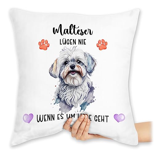Kissen 40x40 Zierkissen - Hunde - Malteser - Geschenk Hundebesitzern - 40 x 40 cm - Weiß - Hundebesitzer Hund hundemotiv Name Hunden hundemotiven hundemotive Hunde. Dog hundespruch hundeliebe Dog, Kissen 40x40 Zierkissen - Hunde - Malteser - Geschenk Hundebesitzern - 40 x 40 cm - Weiß - Hundebesitzer Hund hundemotiv Name Hunden hundemotiven hundemotive Hunde. Dog hundespruch hundeliebe Dog, von Geschenk mit Namen personalisiert by Shirtracer