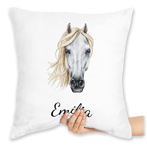 Kissen 40x40 Zierkissen - Pferd Pferde - Pferdekopf Pferdeliebhaber Geschenk - 40 x 40 cm - Weiß - pferdekissen Reiter Name pferdemotiv mädchen reiterzubehör kopfkissen REIT pferdezubehör Horse Kissen 40x40 Zierkissen - Pferd Pferde - Pferdekopf Pferdeliebhaber Geschenk - 40 x 40 cm - Weiß - pferdekissen Reiter Name pferdemotiv mädchen reiterzubehör kopfkissen REIT pferdezubehör Horse von Geschenk mit Namen personalisiert by Shirtracer