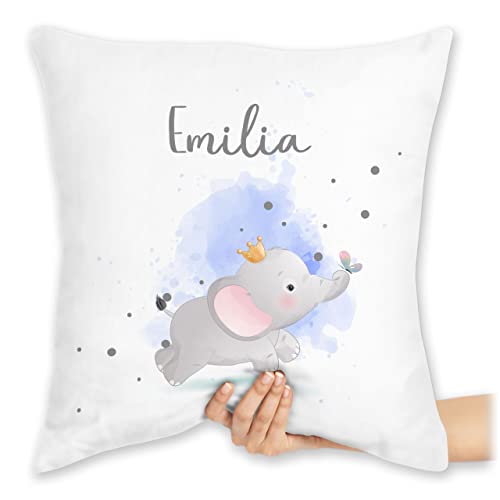 Kissen 40x40 Zierkissen - Tiere - Süßer Elefant mit Name personalisiert I Geschenk Elefanten - 40 x 40 cm - Weiß - Tier personalisierte Geschenke und Tieren Personalisieren Dino tiermotiv Kissen 40x40 Zierkissen - Tiere - Süßer Elefant mit Name personalisiert I Geschenk Elefanten - 40 x 40 cm - Weiß - Tier personalisierte Geschenke und Tieren Personalisieren Dino tiermotiv von Geschenk mit Namen personalisiert by Shirtracer