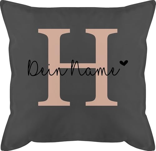 Kissen 50x50 - Anfangsbuchstabe personalisiert mit Name I Buchstaben Geschenk Initialen - 50 x 50 cm - Grau - auf namenskissen Buchstabe kopfkissen buchstabenkissen personalisierte personalisiertes Kissen 50x50 - Anfangsbuchstabe personalisiert mit Name I Buchstaben Geschenk Initialen - 50 x 50 cm - Grau - auf namenskissen Buchstabe kopfkissen buchstabenkissen personalisierte personalisiertes von Geschenk mit Namen personalisiert by Shirtracer