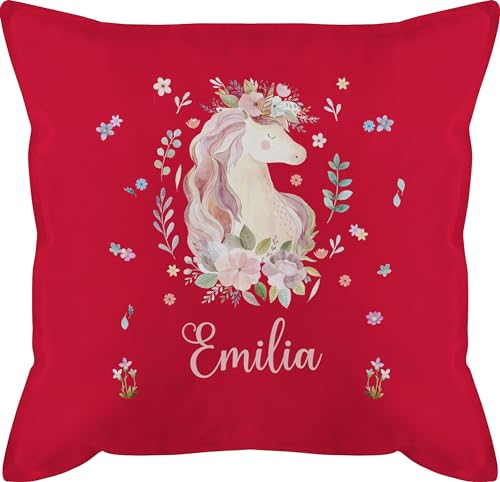 Kissen 50x50 - Einhorn Geschenke mit Name personalisiert I Geschenke Einhörner - 50 x 50 cm - Rot - mädchen einhornkissen Unicorn personalisierte Unicorns personalisiertes einhörnern Kissen 50x50 - Einhorn Geschenke mit Name personalisiert I Geschenke Einhörner - 50 x 50 cm - Rot - mädchen einhornkissen Unicorn personalisierte Unicorns personalisiertes einhörnern von Geschenk mit Namen personalisiert by Shirtracer