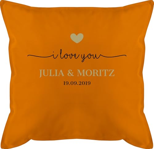 Kissen 50x50 - Ideen - I Love You mit Datum I Partner Geschenk I Geschenk Paare - 50 x 50 cm - Orange - Geschenke für Freundin partnerkisen Valentinstag ich sofakissen päärchenkissen paarkisssen Kissen 50x50 - Ideen - I Love You mit Datum I Partner Geschenk I Geschenk Paare - 50 x 50 cm - Orange - Geschenke für Freundin partnerkisen Valentinstag ich sofakissen päärchenkissen paarkisssen von Geschenk mit Namen personalisiert by Shirtracer