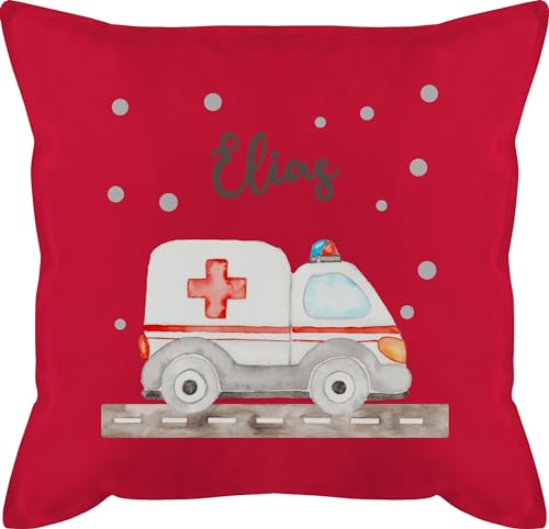 Kissen 50x50 - Krankenwagen mit Name personalisiert I Blaulicht Geschenk Rettungsdienst I Rettungswagen I Ambulanz I Rettungsauto - 50 x 50 cm - Rot - Ambulance Rettung rettungssanitäter Kissen 50x50 - Krankenwagen mit Name personalisiert I Blaulicht Geschenk Rettungsdienst I Rettungswagen I Ambulanz I Rettungsauto - 50 x 50 cm - Rot - Ambulance Rettung rettungssanitäter von Geschenk mit Namen personalisiert by Shirtracer