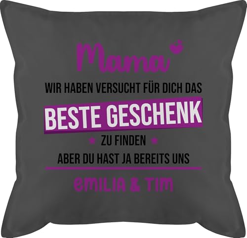 Kissen 50x50 - Mama wir haben versucht Finden Aber du hast ja bereits Uns - 50 x 50 cm - Grau - Mutter Geschenke Mutti Kinder personalisierte mom Muttertag für von Kindern Kissen 50x50 - Mama wir haben versucht Finden Aber du hast ja bereits Uns - 50 x 50 cm - Grau - Mutter Geschenke Mutti Kinder personalisierte mom Muttertag für von Kindern von Geschenk mit Namen personalisiert by Shirtracer