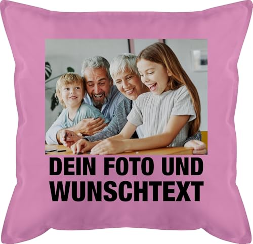 Kissen 50x50 - Mit Foto I Eigenem Bild I Text I Name I Wunschtext - 50 x 50 cm - Pink - selbst fotokissen selber gestalten Photo bezug grossmit Bedrucken Lassen fotopolster personalisiertes Fotos Kissen 50x50 - Mit Foto I Eigenem Bild I Text I Name I Wunschtext - 50 x 50 cm - Pink - selbst fotokissen selber gestalten Photo bezug grossmit Bedrucken Lassen fotopolster personalisiertes Fotos von Geschenk mit Namen personalisiert by Shirtracer