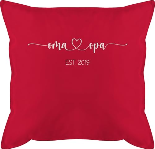 Kissen 50x50 - Oma und Opa Est - Großeltern Werden Geschenk - Ihr werdet Oma und Opa Geschenkidee - Schwangerschaft verkünden - Ihr werdet Großeltern - 50 x 50 cm - Rot - to be Geschenke Kissen 50x50 - Oma und Opa Est - Großeltern Werden Geschenk - Ihr werdet Oma und Opa Geschenkidee - Schwangerschaft verkünden - Ihr werdet Großeltern - 50 x 50 cm - Rot - to be Geschenke von Geschenk mit Namen personalisiert by Shirtracer