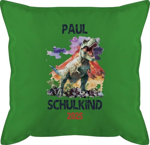 Kissen 50x50 - Schulkind 2025 - T-Rex Dinosaurier Dino Einschulung - 50 x 50 cm - Grün - personalisiertes 1. Schultag Schulanfang personalisierte schulanfänger zur schul individuell Schule Kinder Kissen 50x50 - Schulkind 2025 - T-Rex Dinosaurier Dino Einschulung - 50 x 50 cm - Grün - personalisiertes 1. Schultag Schulanfang personalisierte schulanfänger zur schul individuell Schule Kinder von Geschenk mit Namen personalisiert by Shirtracer