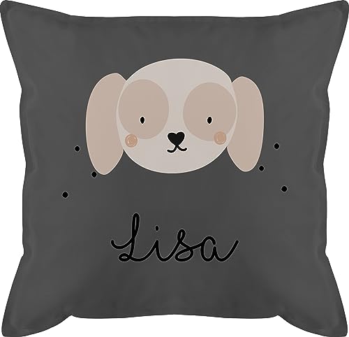 Kissen 50x50 - Süßer Hund Hündin Hunde Hundemotiv - 50 x 50 cm - Grau - Hunde. kissenhülle hundespruch Hunden Hundebesitzer personalisierte und personalisiertes Name selbst Design eigenem von Geschenk mit Namen personalisiert by Shirtracer