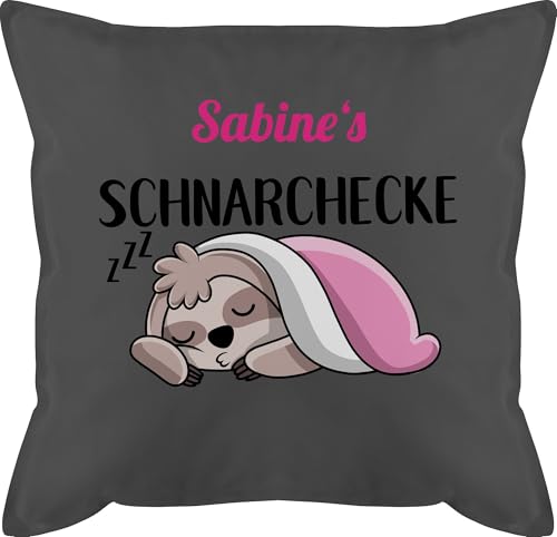 Kissen 50x50 - Schnarchecke Faultier - 50 x 50 cm - Grau - personalisierte Geschenke für schnarcher Schnarchen bezug schnarchkissen schnarch Name schnarchecken personalisiertes schnarchplatz Kissen 50x50 - Schnarchecke Faultier - 50 x 50 cm - Grau - personalisierte Geschenke für schnarcher Schnarchen bezug schnarchkissen schnarch Name schnarchecken personalisiertes schnarchplatz von Geschenk mit Namen personalisiert by Shirtracer