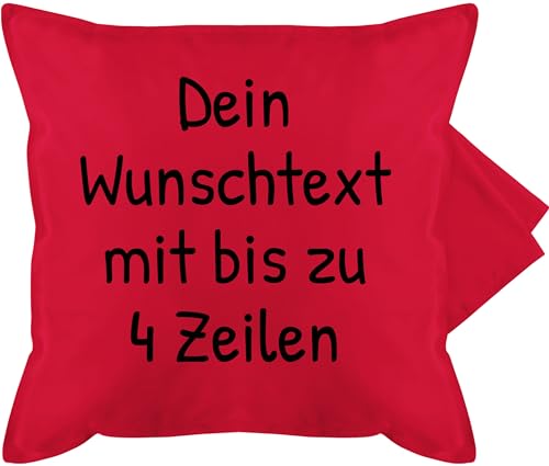 Kissenbezug - Aufdruck selbst gestalten - Wunschdruck Text Namen I Eigener Text I Custom Text - 50 x 50 cm - Rot - Kissen zum beschriften namenskissen wunschtext Trinkgeld kuschelkissen Schriftzug Kissenbezug - Aufdruck selbst gestalten - Wunschdruck Text Namen I Eigener Text I Custom Text - 50 x 50 cm - Rot - Kissen zum beschriften namenskissen wunschtext Trinkgeld kuschelkissen Schriftzug von Geschenk mit Namen personalisiert by Shirtracer