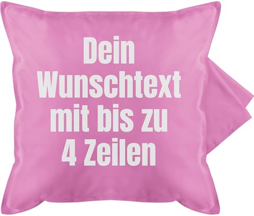 Kissenbezug - Aufdruck selbst gestalten - Wunschtext I Eigener Text I Custom Text - 50 x 50 cm - Pink - Kissen zum selber drucken namenskissen personalisierte Datum kuschelkissen beschriften Kissenbezug - Aufdruck selbst gestalten - Wunschtext I Eigener Text I Custom Text - 50 x 50 cm - Pink - Kissen zum selber drucken namenskissen personalisierte Datum kuschelkissen beschriften von Geschenk mit Namen personalisiert by Shirtracer