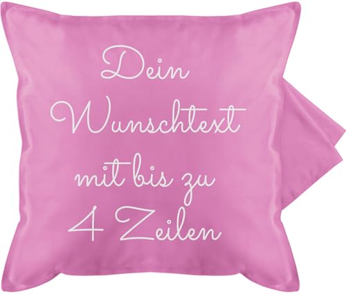 Kissenbezug - Aufdruck selbst gestalten - Wunschtext I Geschenk personalisiert - 50 x 50 cm - Pink - Kissen Personalisieren Text namenskissen personalisierte Bedrucken kuschelkissen selber Schrift Kissenbezug - Aufdruck selbst gestalten - Wunschtext I Geschenk personalisiert - 50 x 50 cm - Pink - Kissen Personalisieren Text namenskissen personalisierte Bedrucken kuschelkissen selber Schrift von Geschenk mit Namen personalisiert by Shirtracer