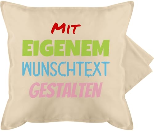 Kissenbezug - Aufdruck selbst gestalten - Wunschtext I Mit eigenem Text personalisiert I Custom Text - 50 x 50 cm - Beige Natur - Kissen Personalisieren Lassen nur beschriften namenskissen Kissenbezug - Aufdruck selbst gestalten - Wunschtext I Mit eigenem Text personalisiert I Custom Text - 50 x 50 cm - Beige Natur - Kissen Personalisieren Lassen nur beschriften namenskissen von Geschenk mit Namen personalisiert by Shirtracer