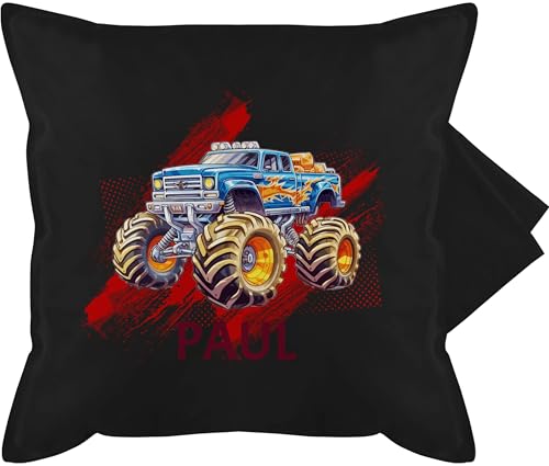 Kissenbezug - Auto - Monstertruck mit Name | Monster Truck Personalisiert | Riesentruck - 50 x 50 cm - Schwarz - Kissen automotiv Kinder rennauto Cars Personalisieren polsterbezug Autos Baumwolle Kissenbezug - Auto - Monstertruck mit Name | Monster Truck Personalisiert | Riesentruck - 50 x 50 cm - Schwarz - Kissen automotiv Kinder rennauto Cars Personalisieren polsterbezug Autos Baumwolle von Geschenk mit Namen personalisiert by Shirtracer