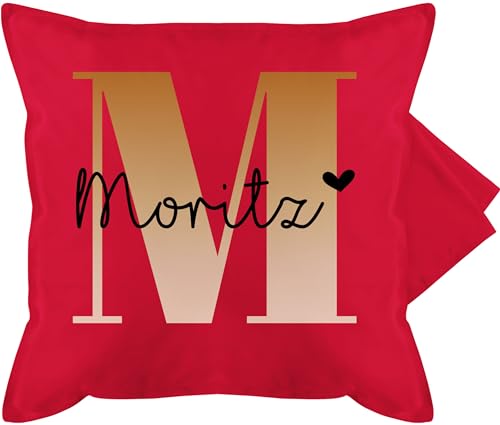 Kissenbezug - Initialen - Name und Buchstabe I Geschenk Anfangsbuchstabe - 50 x 50 cm - Rot - buchstabenkissen Buchstaben m kissenhülle namenskissen personalisierte anfangsbuchstaben Kissen Kissenbezug - Initialen - Name und Buchstabe I Geschenk Anfangsbuchstabe - 50 x 50 cm - Rot - buchstabenkissen Buchstaben m kissenhülle namenskissen personalisierte anfangsbuchstaben Kissen von Geschenk mit Namen personalisiert by Shirtracer