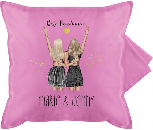 Kissenbezug - Party Freundinnen Geschenk Beste Freundin Geschenkidee Best Friends I Schwestern I Mädels Freundschaft I Geburtstag I Weihnachten - 50 x 50 cm - Pink - Geschenke für Kissenbezug - Party Freundinnen Geschenk Beste Freundin Geschenkidee Best Friends I Schwestern I Mädels Freundschaft I Geburtstag I Weihnachten - 50 x 50 cm - Pink - Geschenke für von Geschenk mit Namen personalisiert by Shirtracer