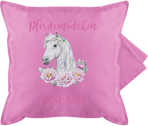 Kissenbezug - Pferd Pferde - Pferdemädchen mit Name personalisiert I Geschenk Reiten Mädchen - 50 x 50 cm - Pink - pferdekissen Reiter und Kissen personalisierte pferdeliebhaber kopfkissen Kissenbezug - Pferd Pferde - Pferdemädchen mit Name personalisiert I Geschenk Reiten Mädchen - 50 x 50 cm - Pink - pferdekissen Reiter und Kissen personalisierte pferdeliebhaber kopfkissen von Geschenk mit Namen personalisiert by Shirtracer
