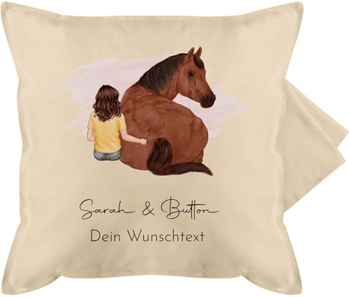 Kissenbezug - Pferd - Pferdemädchen Namen - Pferde Mädchen Geschenk - 50 x 50 cm - Beige Natur - Horse Gift pferdekissen Reiter pferden kuschelkissen Geschenke Kissen pferdemotiv pferdeliebhaber Kissenbezug - Pferd - Pferdemädchen Namen - Pferde Mädchen Geschenk - 50 x 50 cm - Beige Natur - Horse Gift pferdekissen Reiter pferden kuschelkissen Geschenke Kissen pferdemotiv pferdeliebhaber von Geschenk mit Namen personalisiert by Shirtracer