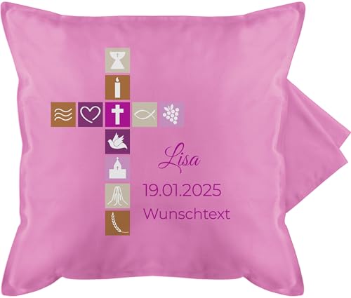 Kissenbezug - Taufe - Geschenk Firmung GeldgeschenkTaufe I Geschenke Geld Konfirmation - 50 x 50 cm - Pink - konfirmations Kissen taufkissen taufgeschenke Taufe zierkissen taufgeschenk Kommunion Kissenbezug - Taufe - Geschenk Firmung GeldgeschenkTaufe I Geschenke Geld Konfirmation - 50 x 50 cm - Pink - konfirmations Kissen taufkissen taufgeschenke Taufe zierkissen taufgeschenk Kommunion von Geschenk mit Namen personalisiert by Shirtracer