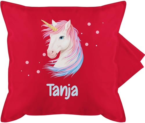 Kissenbezug - Einhörner - Geschenk Einhorn mit Name personalisiert I Unicorn - 50 x 50 cm - Rot - personalisierte Kissen einhornkissen Unicorns kissenhülle kinderkissen Kindergarten einhörnern Kissenbezug - Einhörner - Geschenk Einhorn mit Name personalisiert I Unicorn - 50 x 50 cm - Rot - personalisierte Kissen einhornkissen Unicorns kissenhülle kinderkissen Kindergarten einhörnern von Geschenk mit Namen personalisiert by Shirtracer