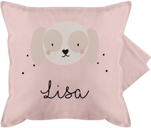 Kissenbezug - Süßer Hund Hündin Hunde Hundemotiv - 50 x 50 cm - Hellrosa - hundespruch Kissen personalisierte Hundebesitzer Sofa und personalisiertes Hunden Name selbst Design Kissen+hundemotiv von Geschenk mit Namen personalisiert by Shirtracer