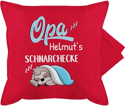 Kissenbezug - Opas Schnarchecke Faultier - Geschenk Opa Geschenkidee Opi Weihnachten Geburtstag - 50 x 50 cm - Rot - Geschenke schnarchplatz Kissen Schnarchen Name kissenhülle personalisierte Kissenbezug - Opas Schnarchecke Faultier - Geschenk Opa Geschenkidee Opi Weihnachten Geburtstag - 50 x 50 cm - Rot - Geschenke schnarchplatz Kissen Schnarchen Name kissenhülle personalisierte von Geschenk mit Namen personalisiert by Shirtracer